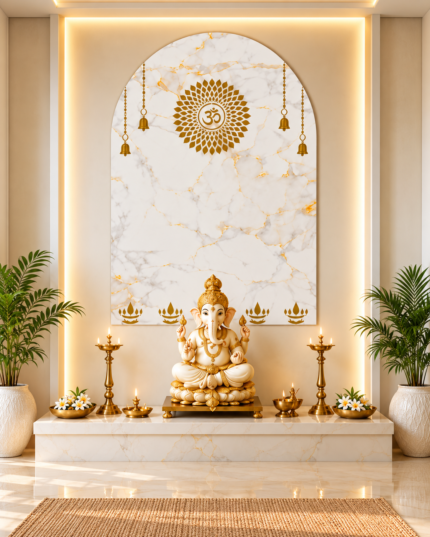 Premium Gold Mandala & Om Symbol Wallpaper