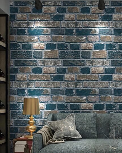 Industrial Mix Blue Brown Brick