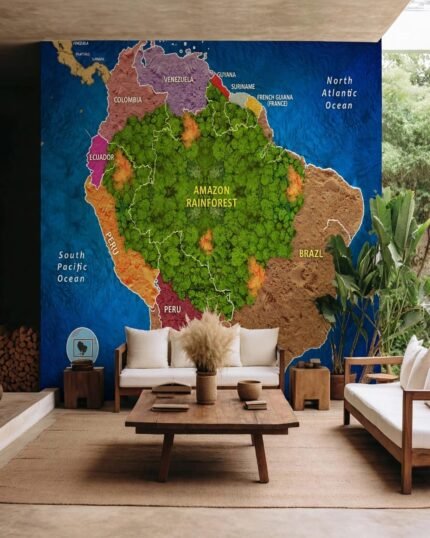 Amazon Rainforest Green Map