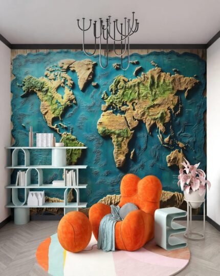 3D Texured Green Map