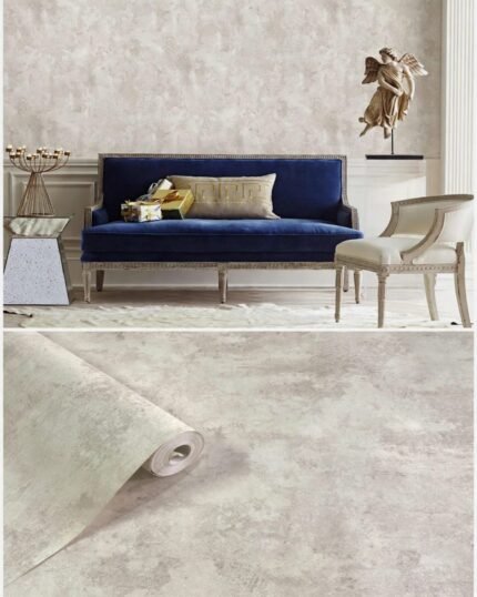 Luxury Venetian Plaster Wallpaper in Warm Beige