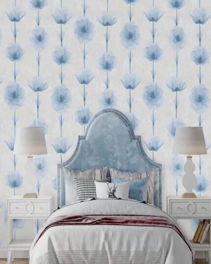 Sky Blue Floating Anemone Premium Non-Woven