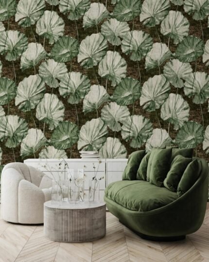 Tropical Lotus Leaf Premium Non-Woven