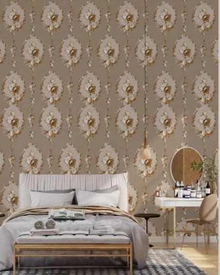 Champagne Gold Royal Medallion Premium Non-Woven